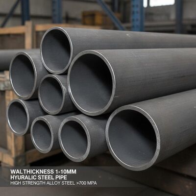 High Strength Alloy Steel Hydraulic Steel Pipe with Wall Thickness 1mm to 10mm and Tensile Strength Above 700 MPa for Heavy Duty Applications