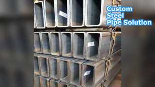 Tubería de acero gris negra personalizada de 600x600 mm sin costura